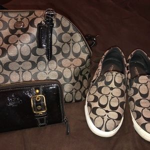 coach shoes with matching purse